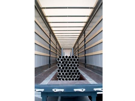 Naczepa do przewozu kręgów stali
