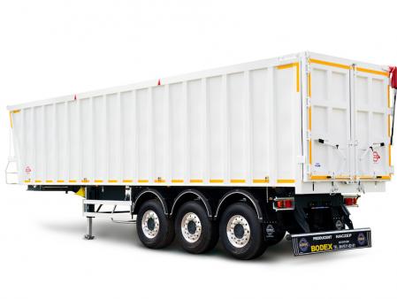 Naczepa wywrotka aluminiowa z ramą aluminiową - Super Light z muldą żebrowaną