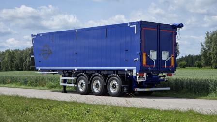 Naczepa do transportu pasz z wydmuchem Heitling | BODEX