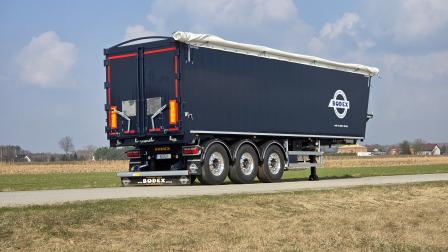 Wywrotka aluminiowa z klapo-drzwiami | BODEX