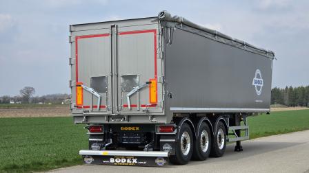 Wywrotka aluminiowa z klapo-drzwiami | BODEX