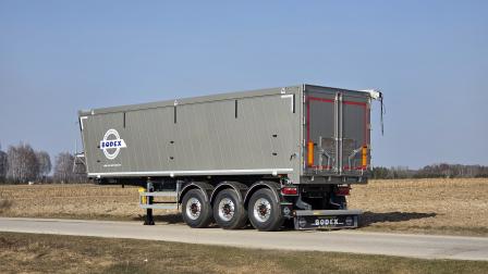 Wywrotka aluminiowa z klapo-drzwiami | BODEX