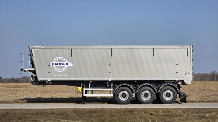 Wywrotka aluminiowa z klapo-drzwiami | BODEX