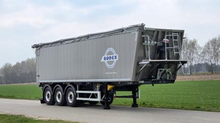Wywrotka aluminiowa z klapo-drzwiami | BODEX